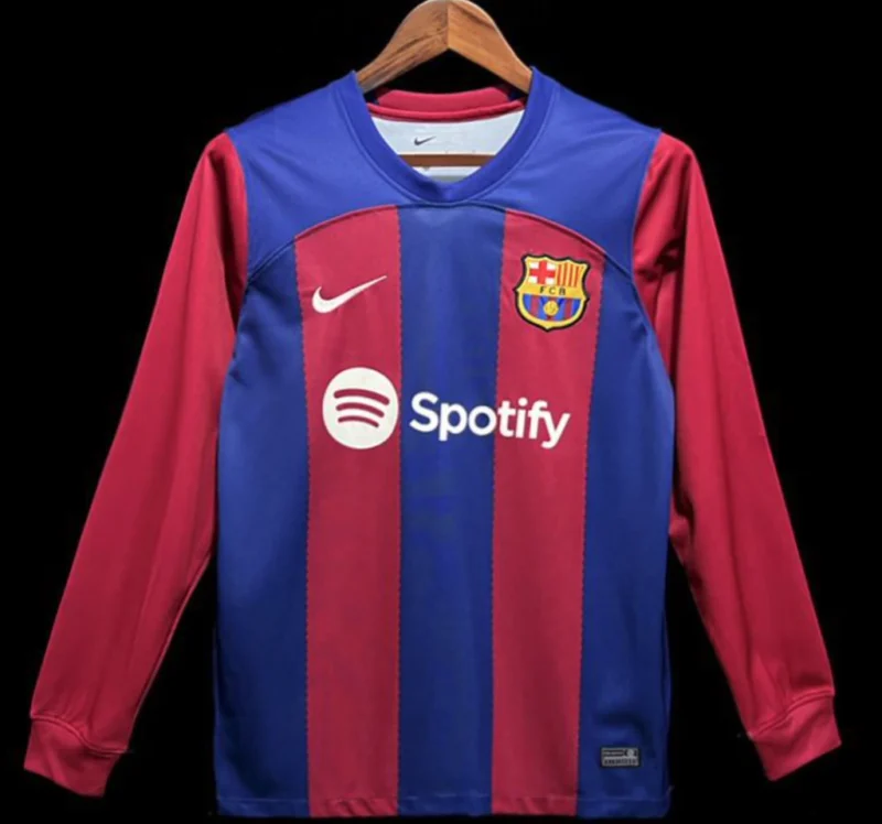 Camisa Barcelona - Home Manga Longa